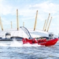 Thames Rockets Break the Barrier Speed Thrill Speedboat infront on the O2